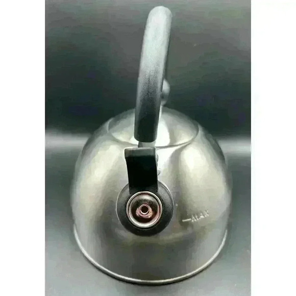 Stewart Primula Whistling Tea/Coffee Kettle 1.5qt Folding Handle - Picture 2 of 6